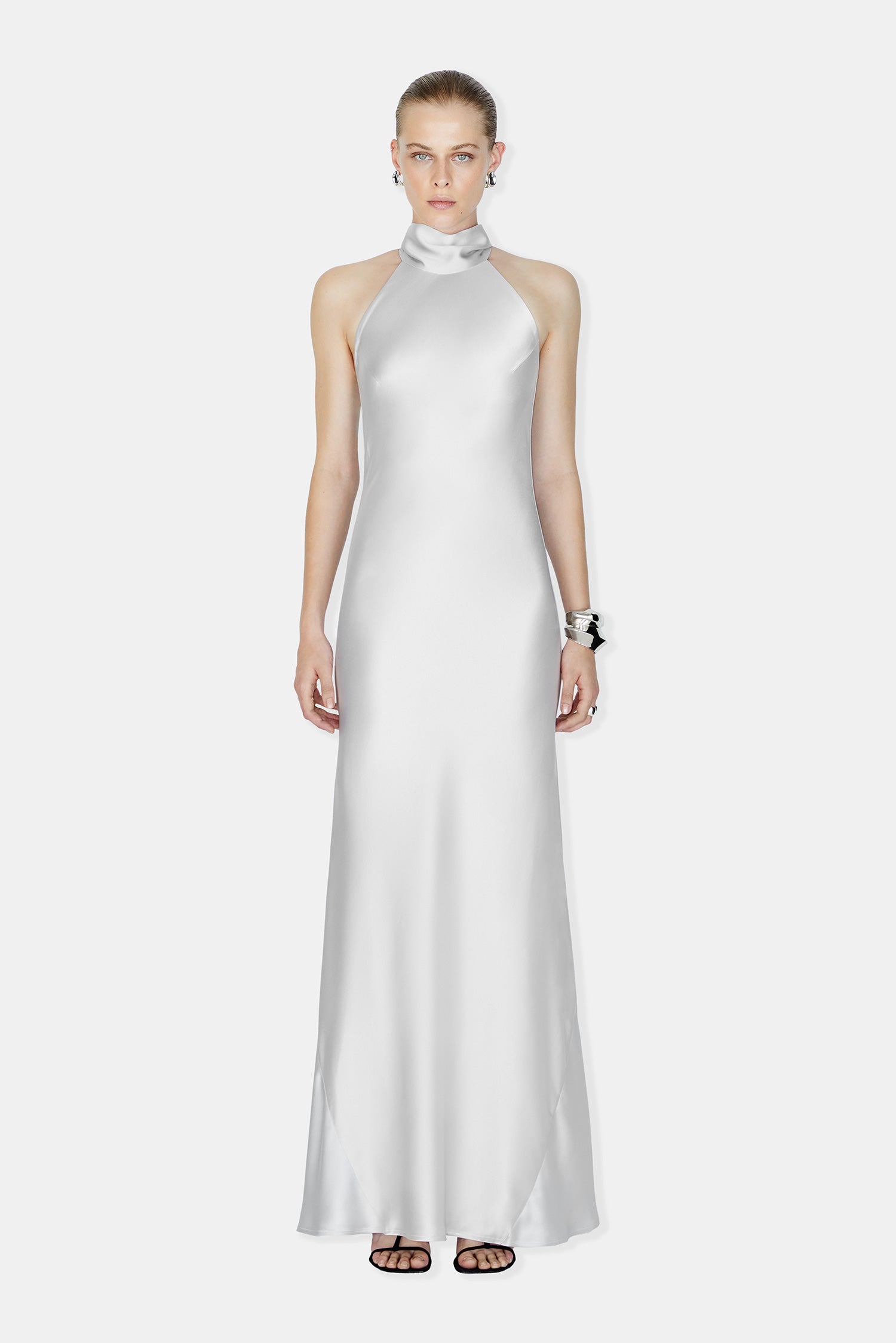 Galvan 2025 silver dress