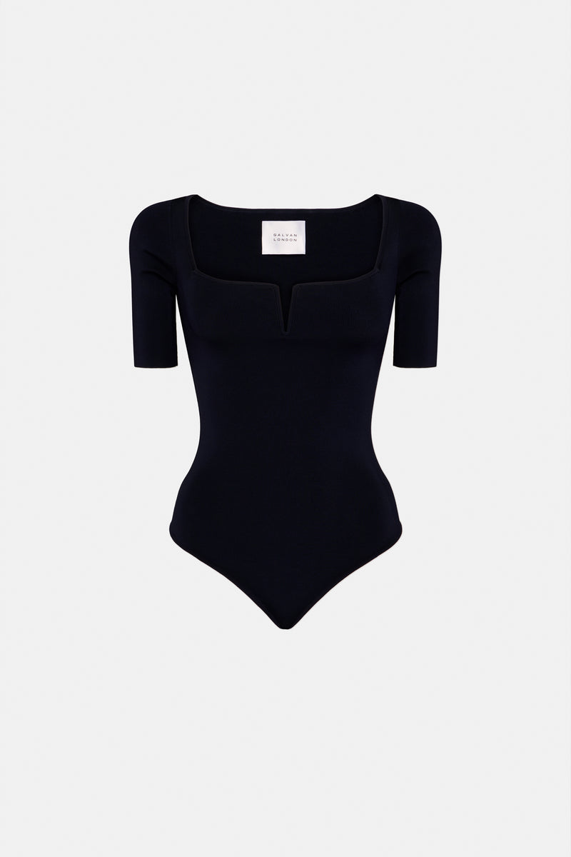 Freya Short Sleeved Body - Black