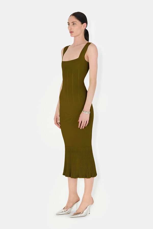 Atalanta Dress Short - Olive