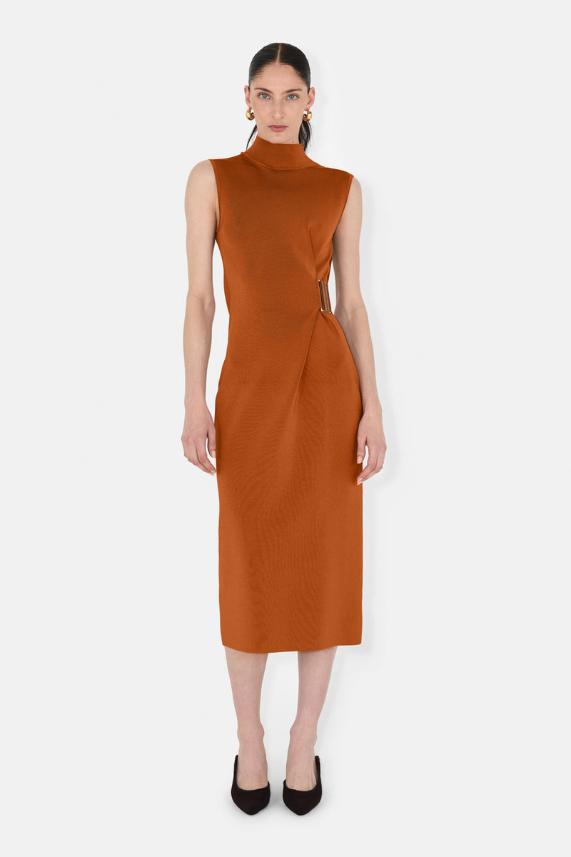 Malenko Day Dress - Brandy