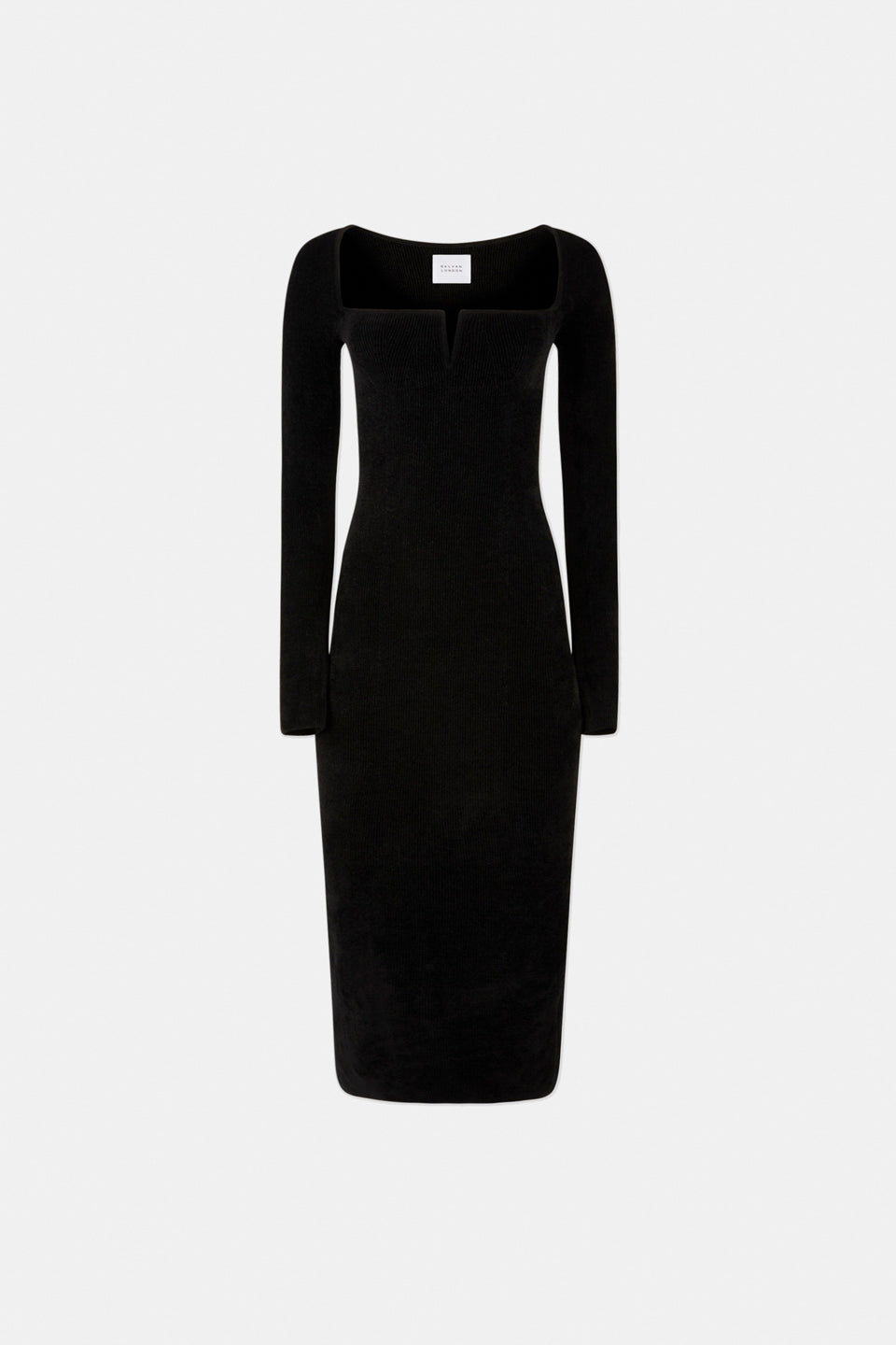 Velvet Freya Dress - Black – Galvan London UK