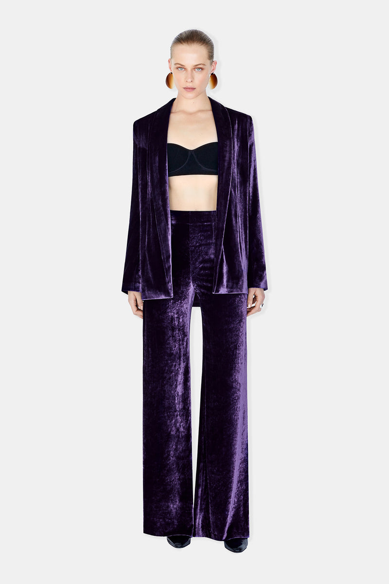 Velvet Julianne Blazer - Blackcurrant