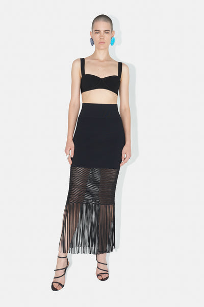 Black fringe hotsell skirt qvc