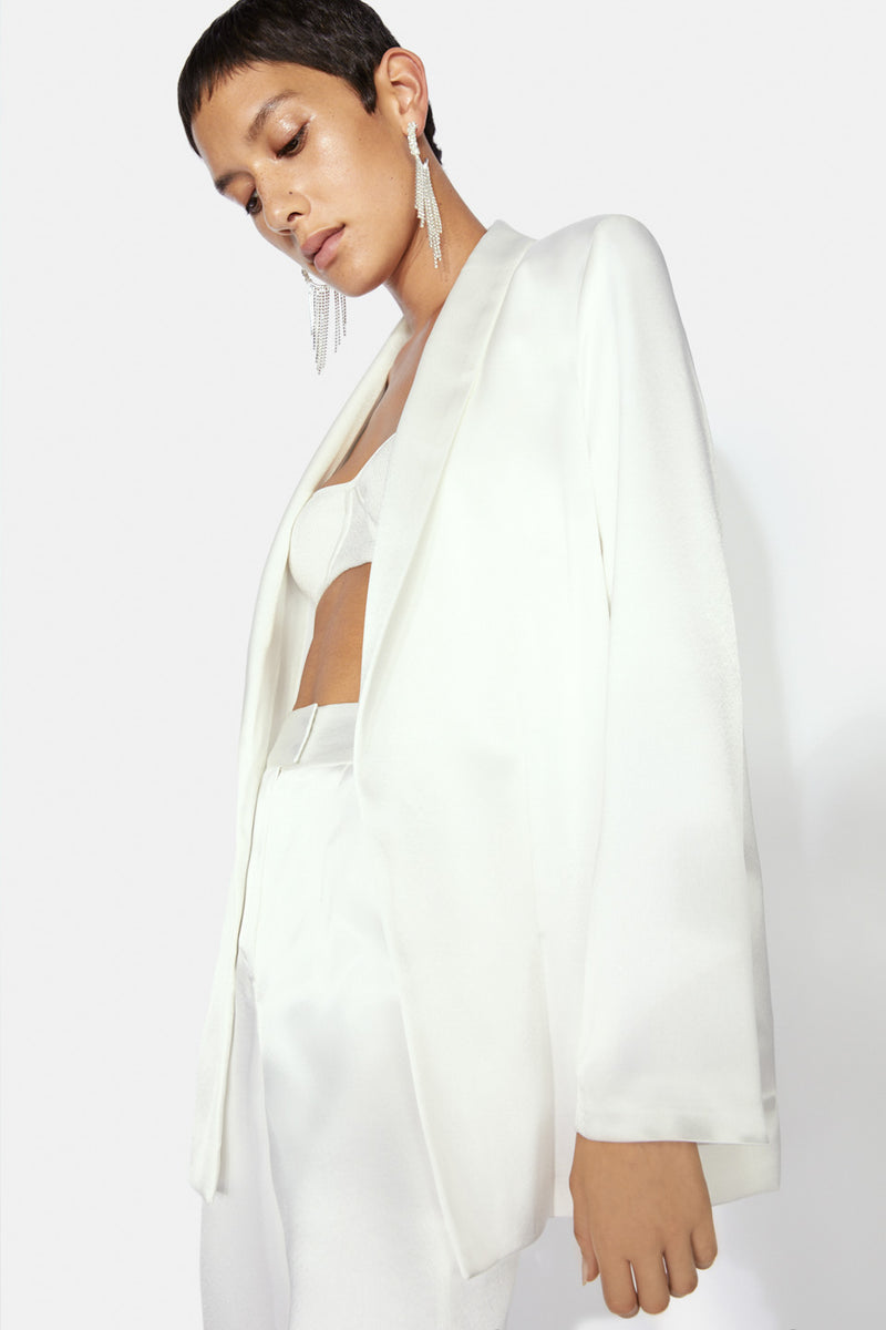 Julianne Bridal Blazer - Liquid White